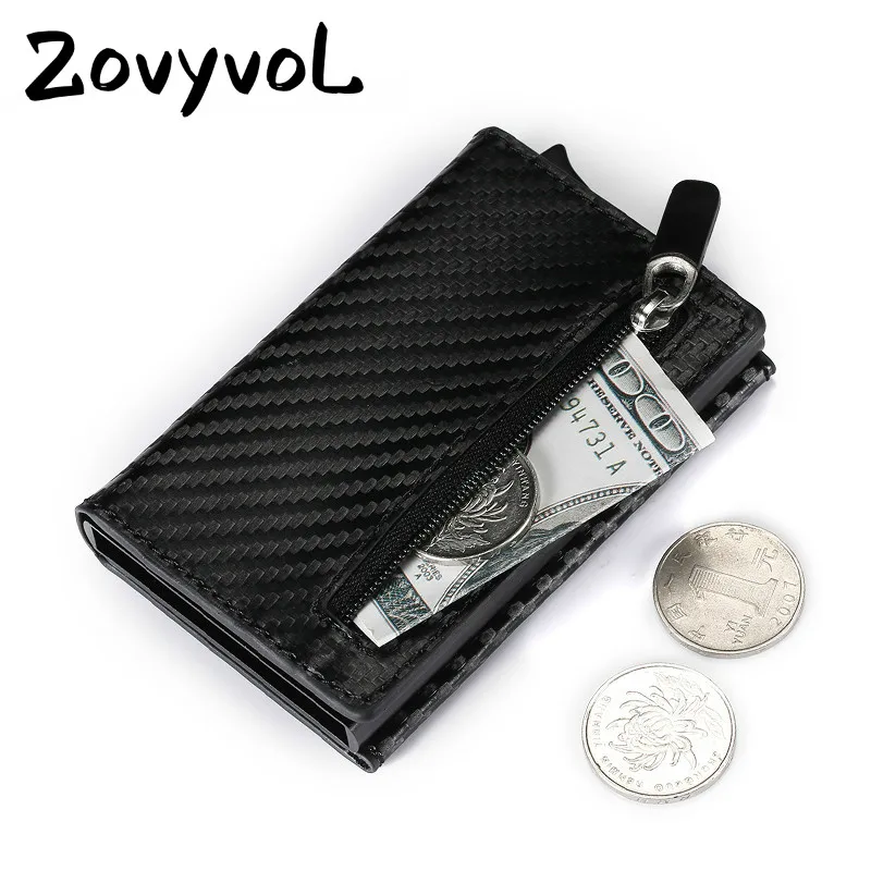 ZOVYVOL 2021 Новый Алюминий Коробка Чехол-портмоне с отделением для Карт RFID из