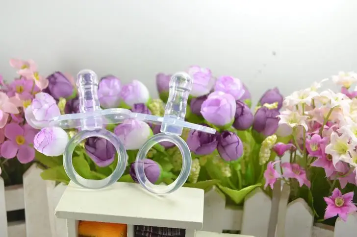 

7*4cm Baby Pacifier Care Butterfly Shaped Top Silicone Round Head Soft Pacifiers Safety Training Tool 10PCS/LOT MIX