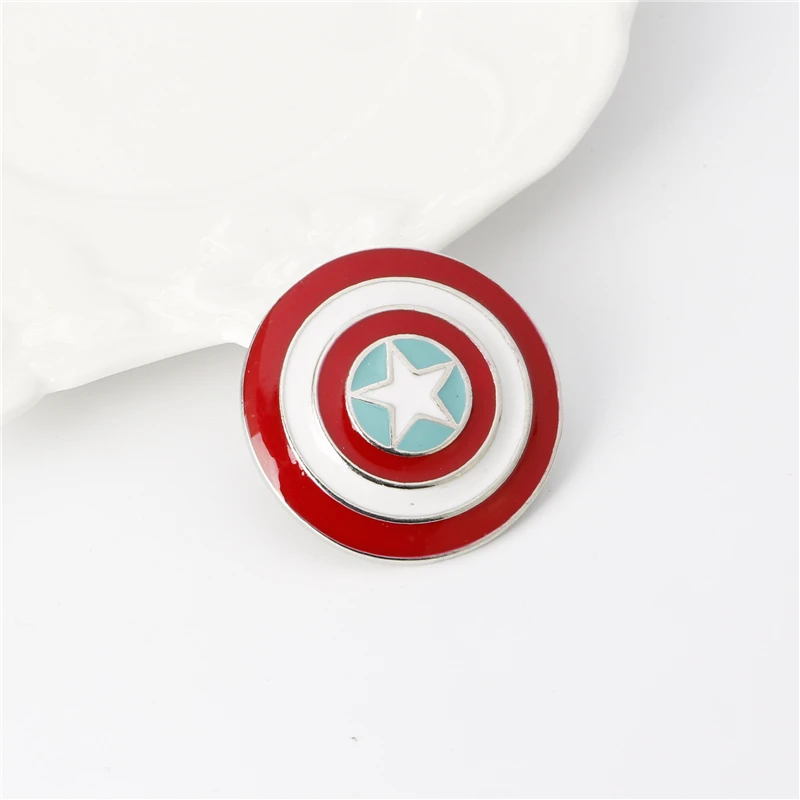 Значок Капитан Америка броши эмалированная булавка значок для костюма на