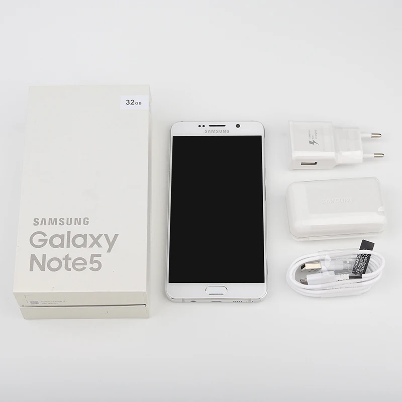Оригинальные мобильные телефоны Samsung Galaxy Note 5 N920P 4G LTE 4 Гб ОЗУ 32 ПЗУ 7 дюйма камера 16