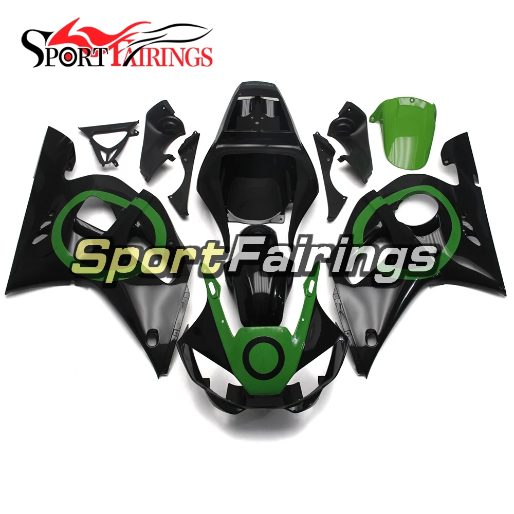 

Полный черный зеленый капот для Yamaha 1998 1999 2000 2001 2002 YZF-600 R6 ABS впрыска мотоцикла Корпус рамка новые обтекатели