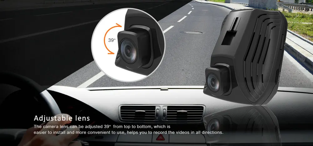AZDOME DAB211 Ambarella A12 2560x1440P Super HD Видеорегистраторы для автомобилей приборной панели Камера видео Регистраторы петля Запись Dash Cam Ночное видение gps