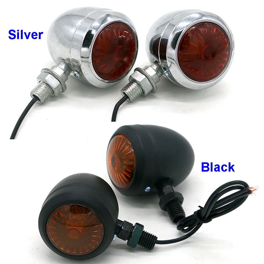 2 шт. классический металлический мини-указатель поворота для мотоцикла Honda Cafe Racer