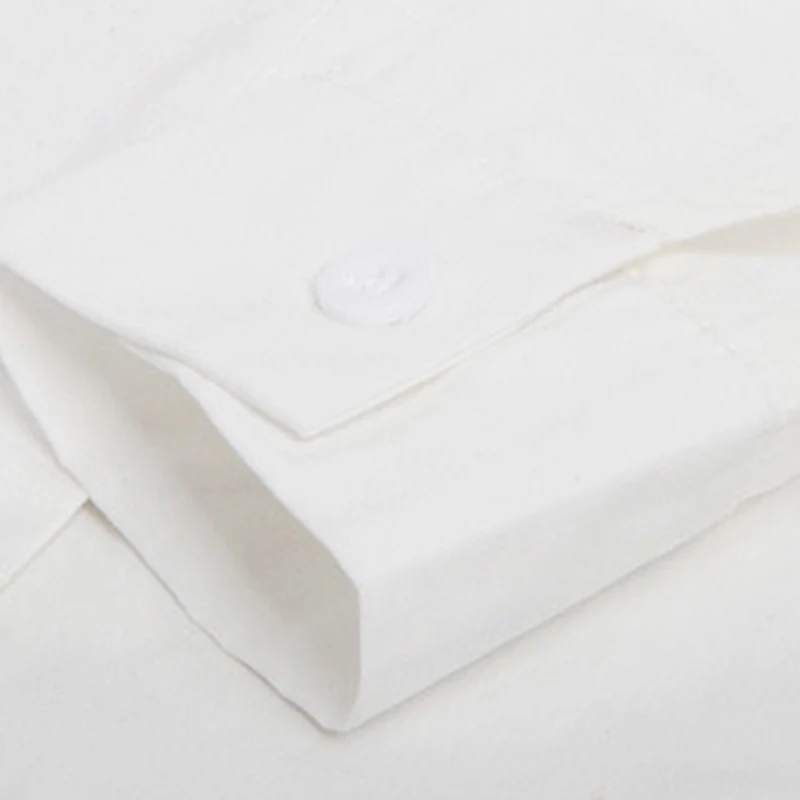 Women Girl Fashion White Long Sleeve V Neckline Slim Shirt Dress | Женская одежда