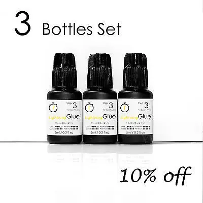 Клей для наращивания ресниц Mia Fast медицинский полуперманентный клей [3 комплекта]