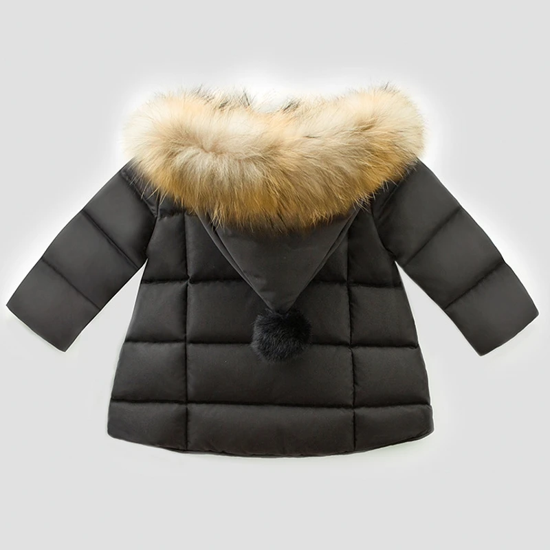 Детская зимняя пуховая куртка с капюшоном на девочку|girls winter coat|girls down coatmanteau fille