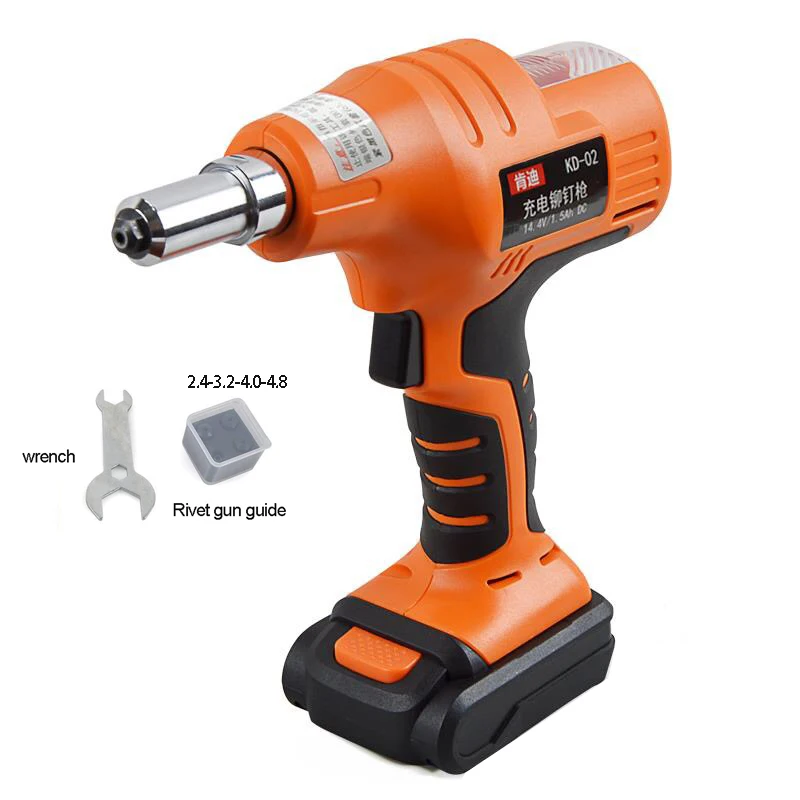 

2019 NEW 14.4V portable cordless electric rivet gun rechargeable riveter battery riveting tool pull rivet nut tool
