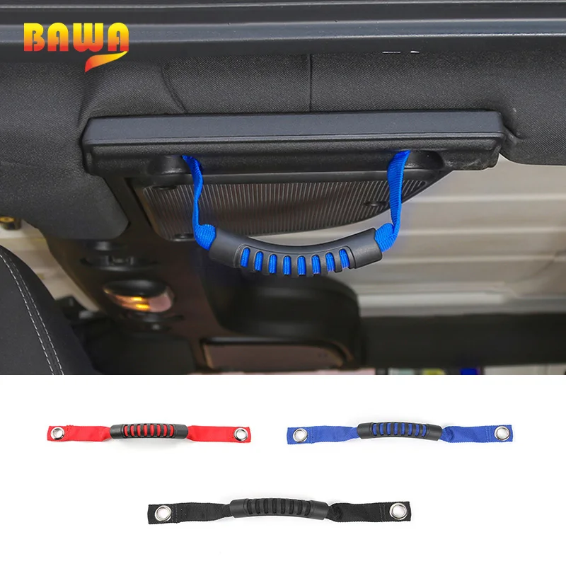 Автомобильные ручки для подлокотника BAWA Jeep Wrangler JK 2007 2017 задняя красная синяя