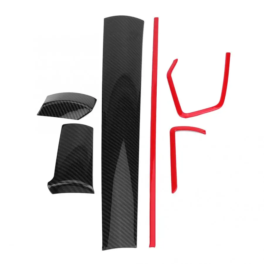 6 шт. декоративные наклейки на приборную панель автомобильной консоли из