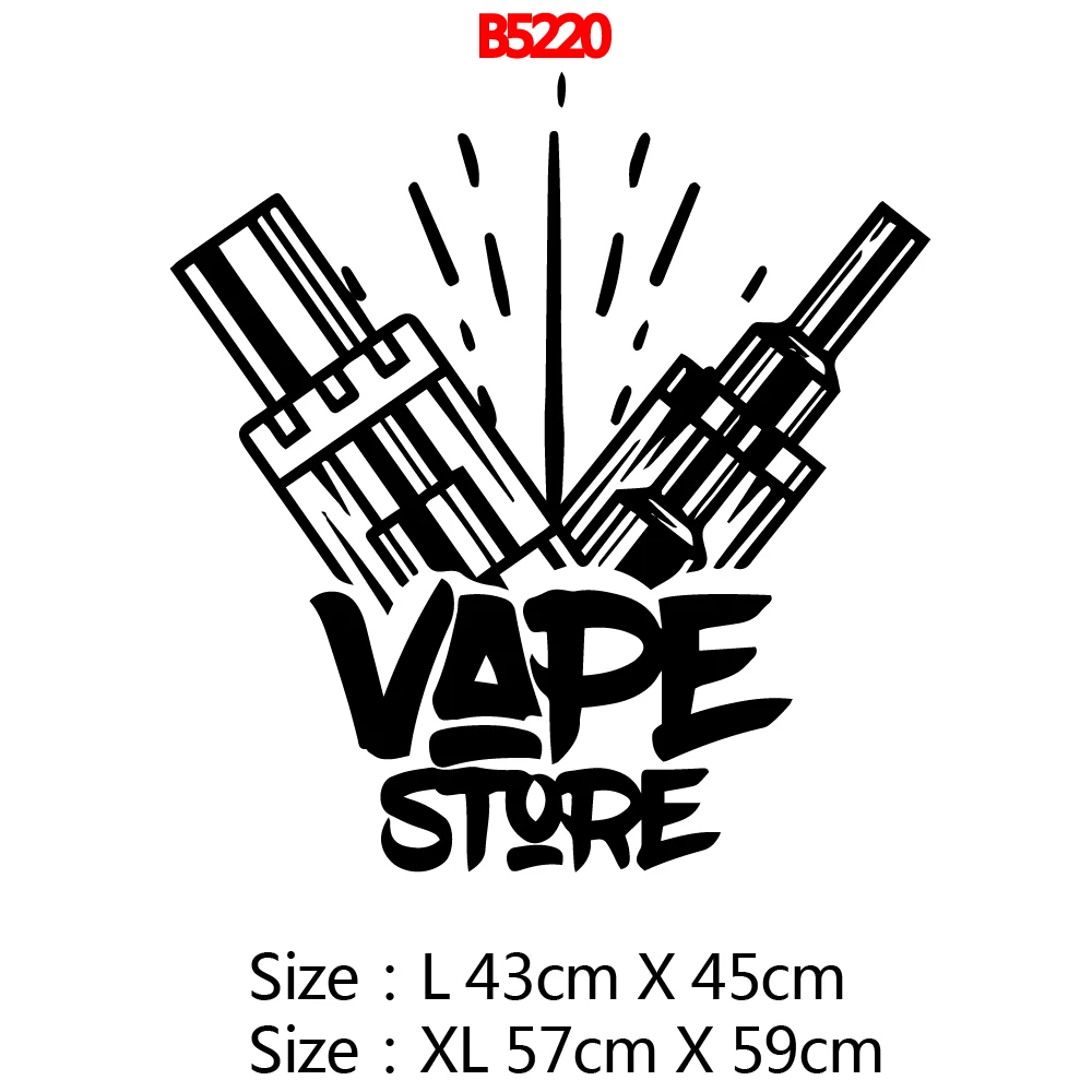 Съемный vape магазин стены Съемная наклейка из ПВХ для детских комнат Детская