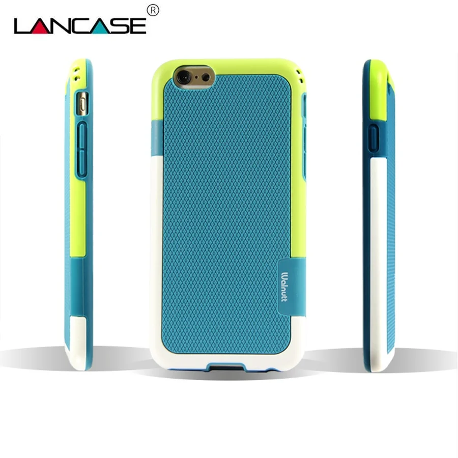 LANCASE для iphone 6s чехол силиконовый гибридный защитный 6 двухцветная рама