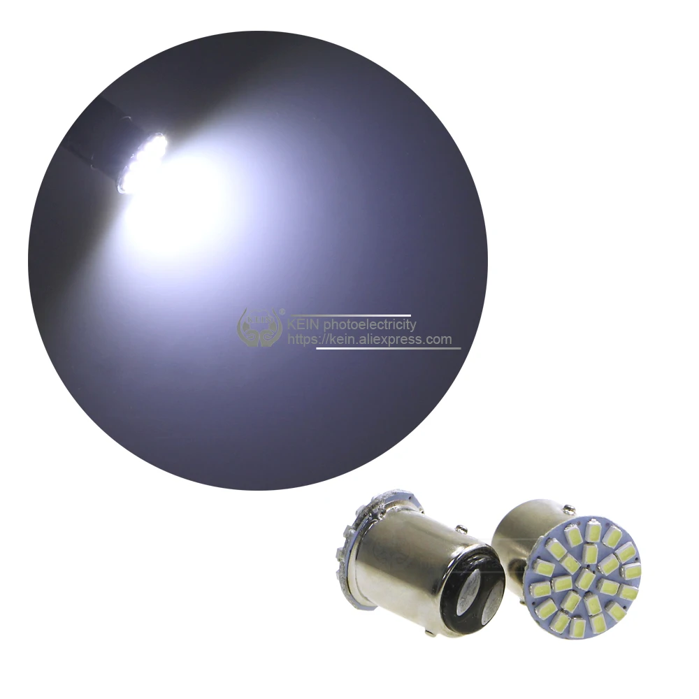 KEIN 100 шт. 1157 светодиодный bay15d p21/5 Вт 3020 1206 22smd Автомобильный стоп сигнал задние