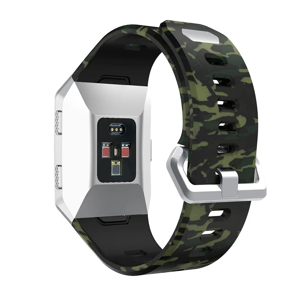 Легкие силиконовые спортивные часы с принтом браслет для умных часов Fitbit