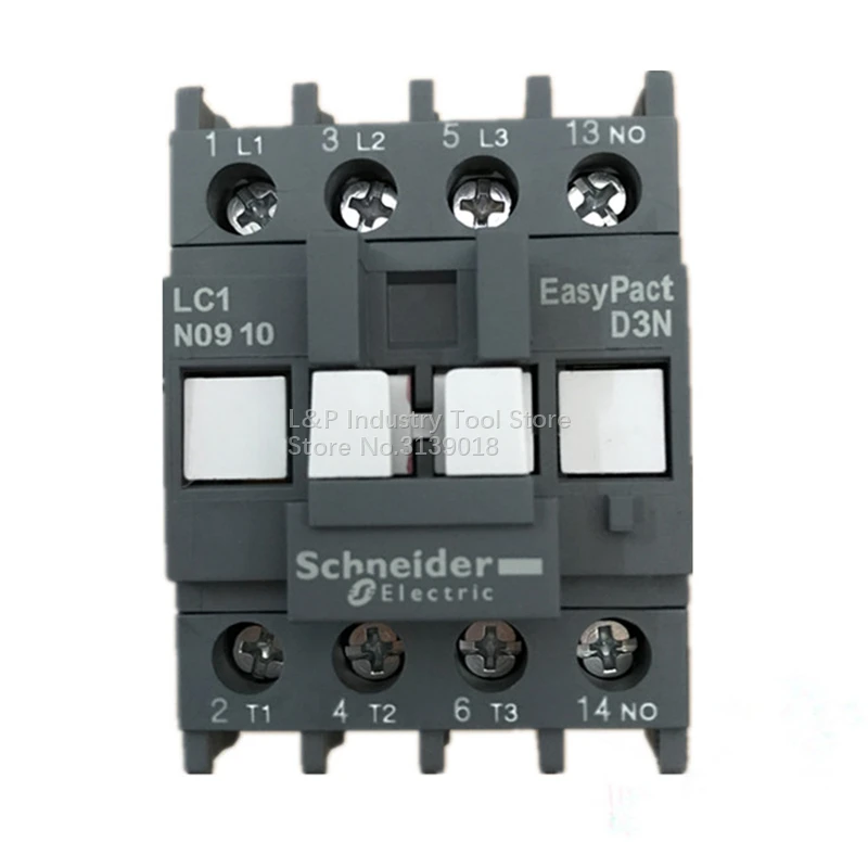 100% Новый оригинальный контактор серии Schneider AC220V, LC1-E, EasyPact, ТВ, 9A, LC1-E0910M5N, обновленный до LC1-N0910M5N от AliExpress WW