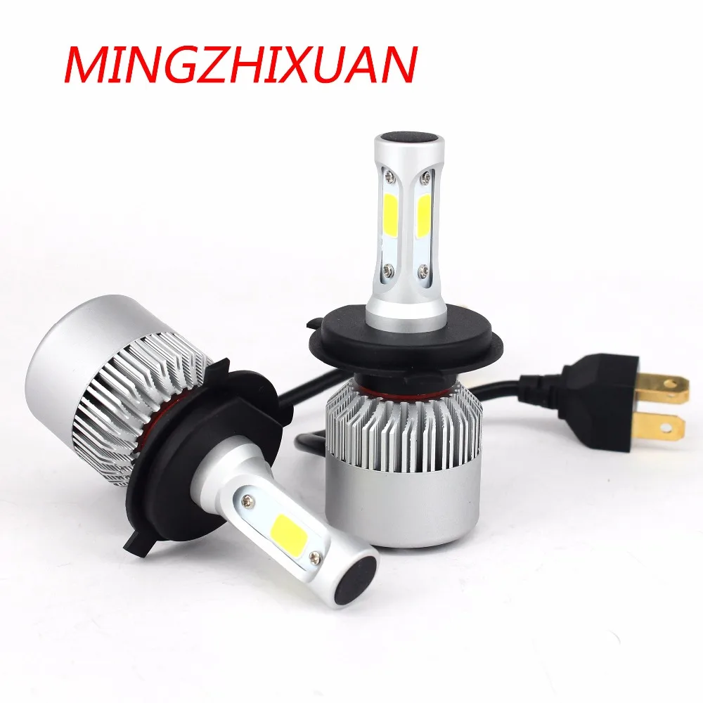 2pcs H7 H4 LED H11 H1 H3 9005 9006 Car Headlight Lamp 72W 8000LM 12V Automobile lamp COB Chips white 6500K Super Bright | Автомобили и
