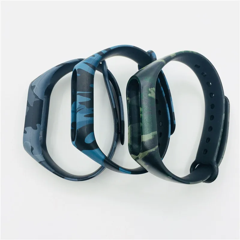Для Mi band 3 спортивный Камуфляжный браслет с рисунком из мультфильма для Xiaomi MiBand
