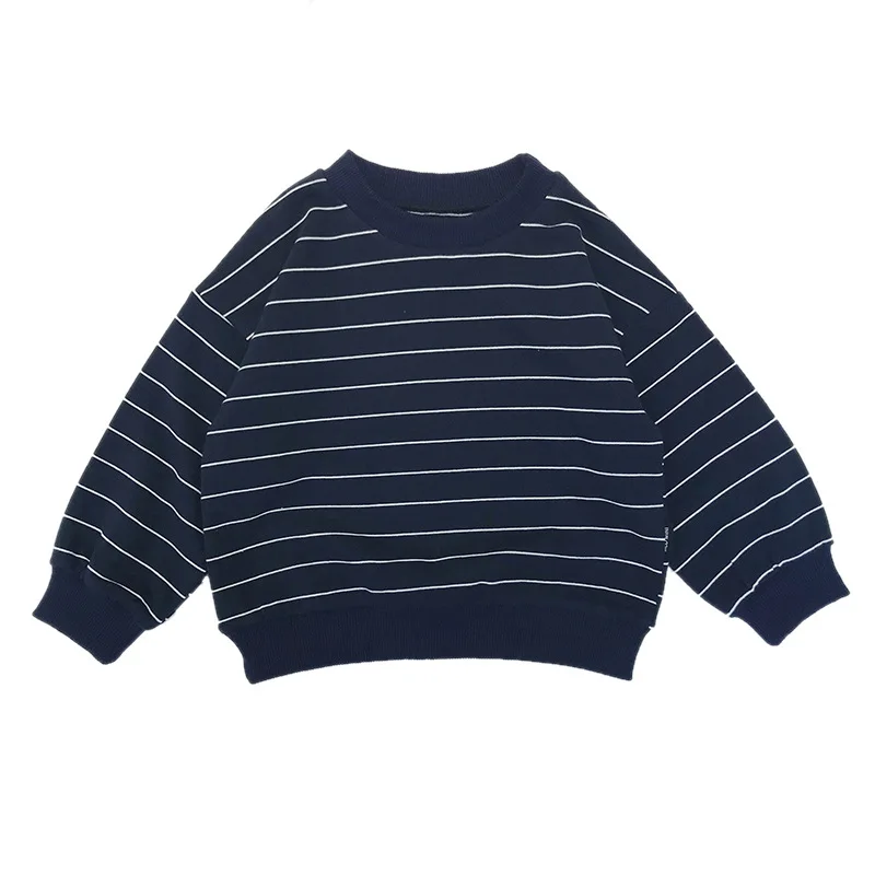 Casual Autumn Boys Sweatshirt Infants Toddler Baby Clothes Kids Children Striped Long Sleeve Pullover Tops Sweatshirts S8916 |