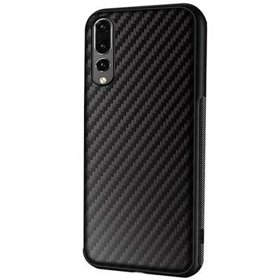 Черный Для huawei P30 Pro P20 Коврики 20 Lite чехол Мягкий ТПУ/углеродное волокно задняя крышка чехол для huawei Честь 8X 8C V20 Y9 Y5 Y6 Pro - Цвет: Черный