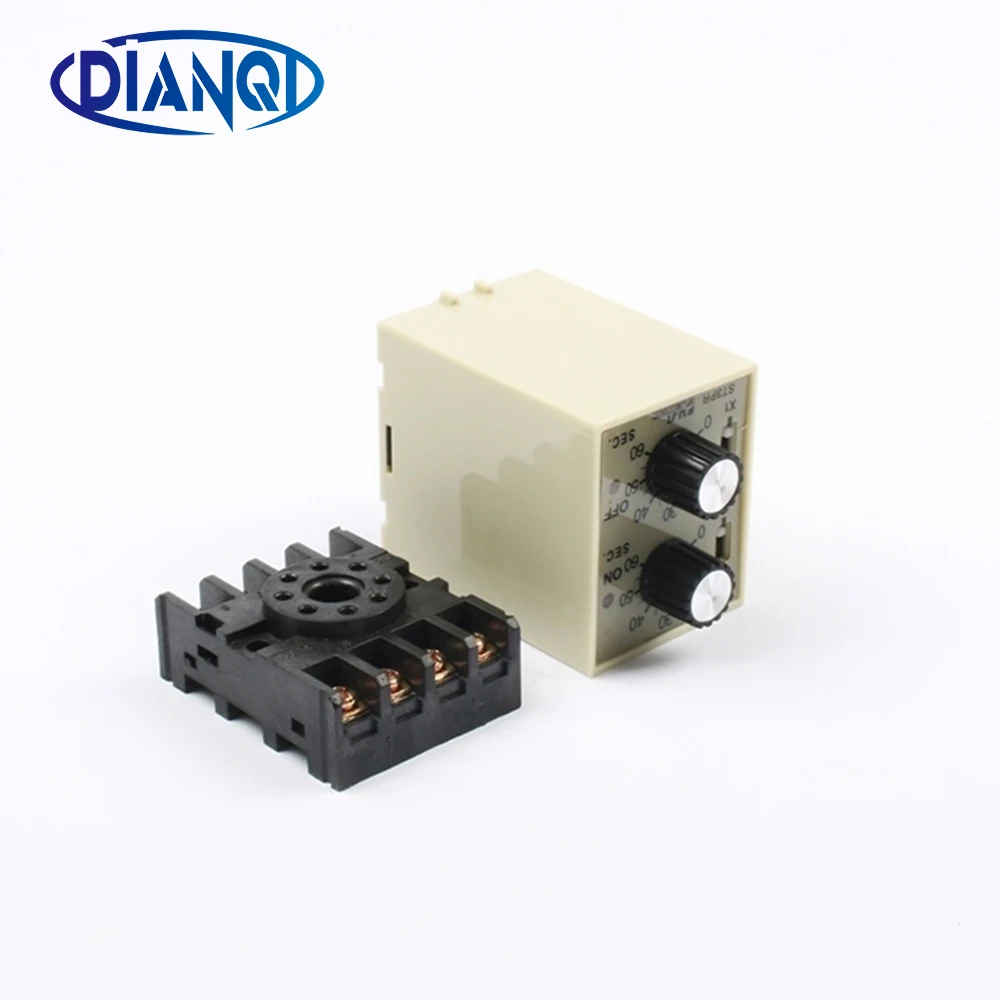 ST3PR электрическое реле времени электронный счетчик цифровой таймер с цоколь AC 110V