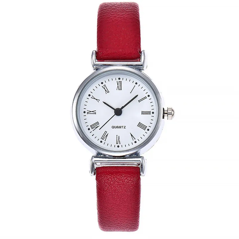 

Modern Fashion Women Watches Simple Roman Numerals Small Dial Watch Leather Quartz Ladies Causal Dress Watch reloj mujer #D