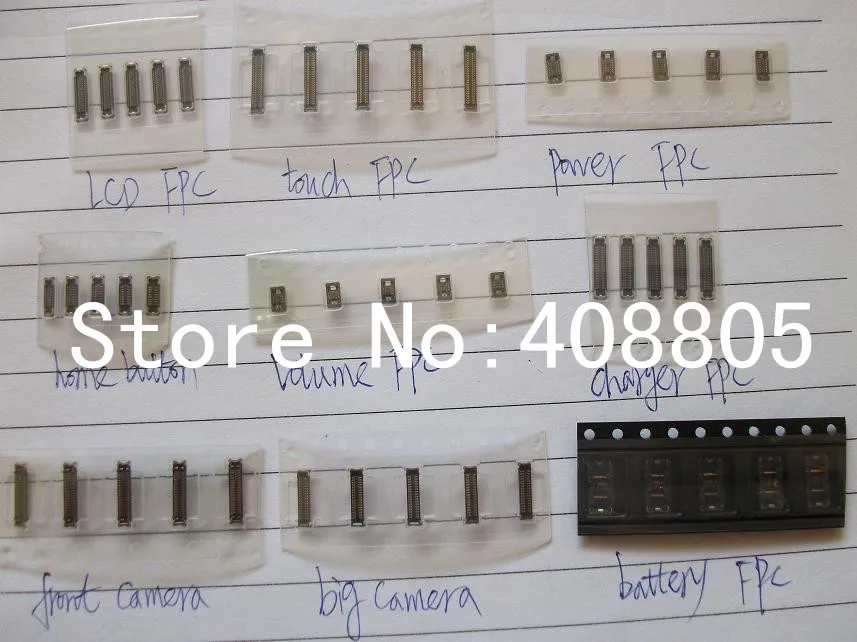 5 компл./лот для iPhone 6 6G 4 7 дюйма 9 в 1 полный комплект FPC разъемов сенсорный ЖК