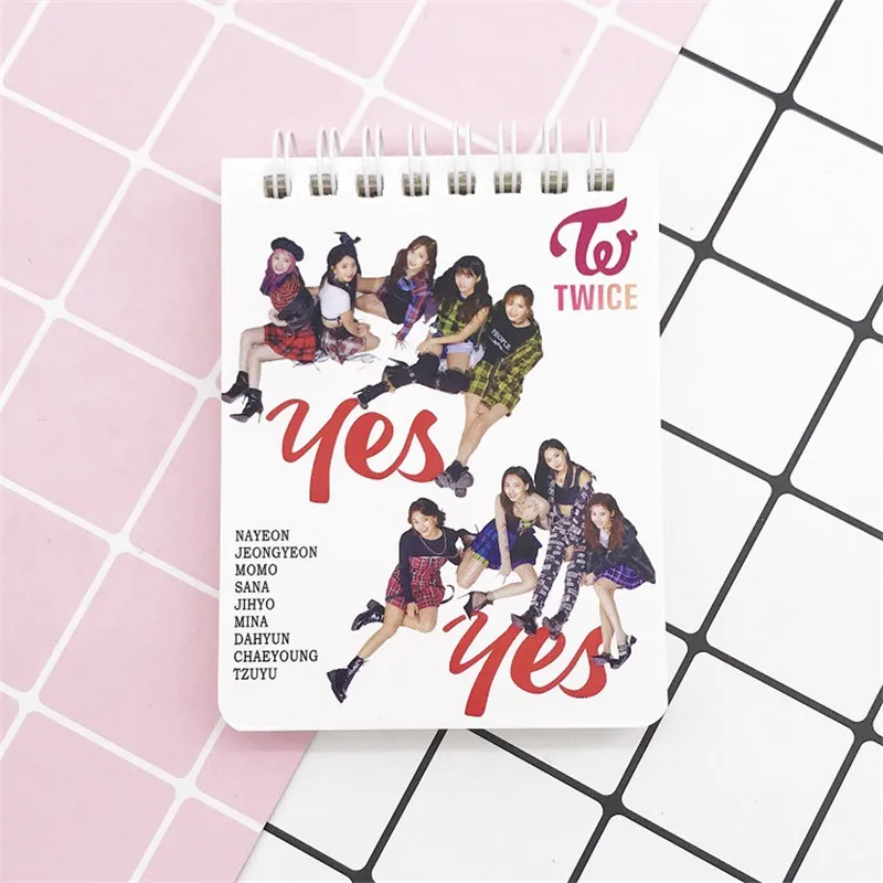 TWICE Kpop GOT7 SEVENTEEN EXO TWICE BLACKPINK мягкая записная книжка офисы школьные принадлежности Инструменты - Цвет: TWICE
