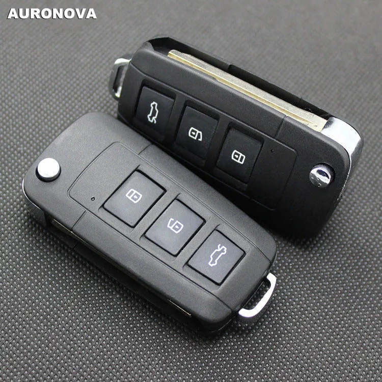 AURONOVA новый улучшенный раскладной ключ для Toyota Yaris Highlander Camry 3 кнопки