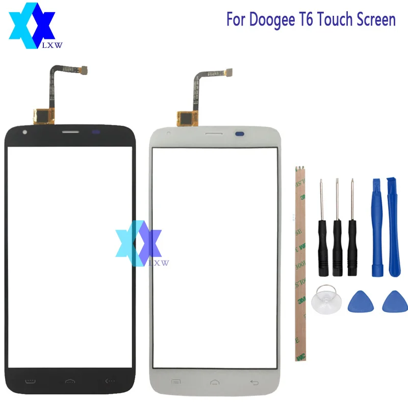 Фото Для Doogee T6/T6 Pro Сенсорный экран Стекло оригинальный гарантия новый Панель 5 дюймов