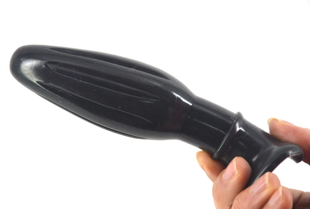 Анальная пробка на присоске секс-игрушки черный фаллоимитатор анус массаж