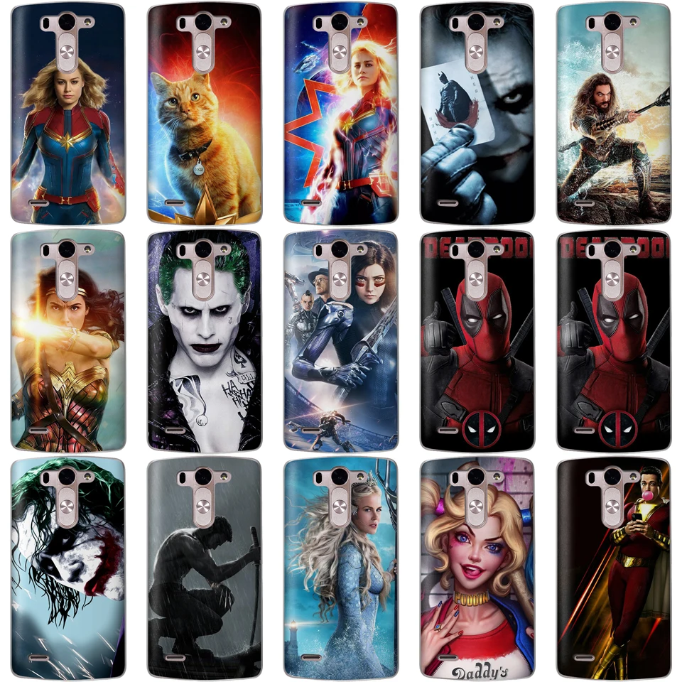Case For LG G6 G4 G5 Q8 Q6 K8 K7 K10 2017 X Power 2 Cat Captain Marvel iron Man America Phone Cases Coque Fundas Etui |