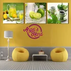 Триптих лимон фрукты 3 шт.набор, полный квадратный и круглый diy алмазная живопись вышивка крестиком 5d Алмазная вышивка мозаика украшение для дома