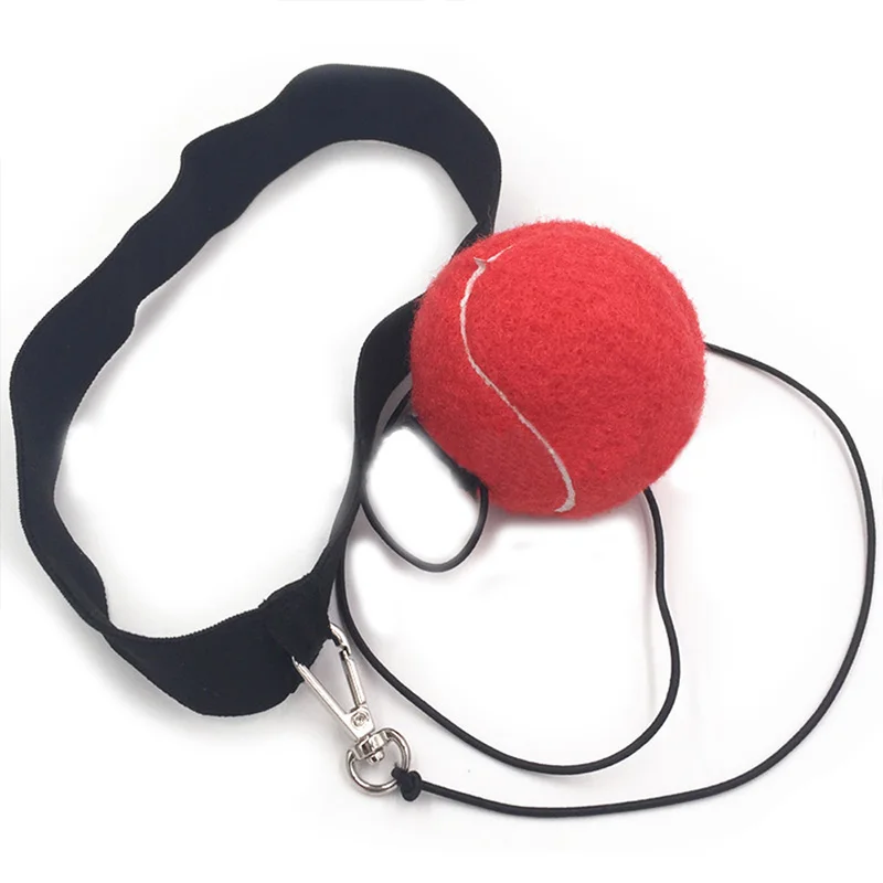 Тренировочный мяч для бокса тренировочный с головным ремешком скоростного