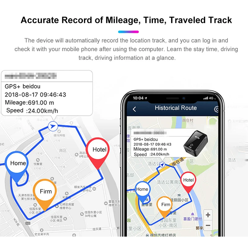 Мини устройство слежения GF 09 GPS магнитное за автомобилем/лицом система локатора с