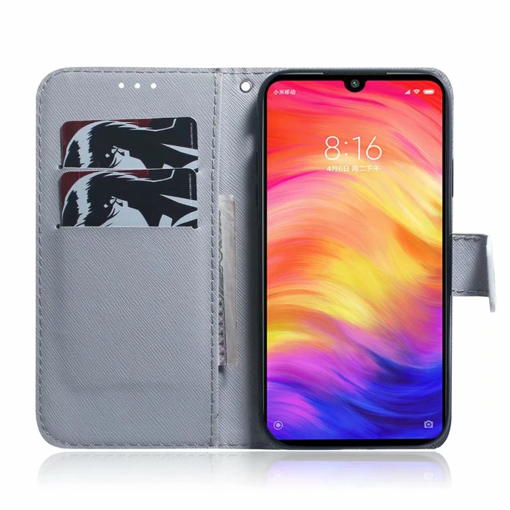 Для Redmi Note 7 Чехол для кошелька держатель кожаный чехол Xiaomi 7s Redmi7