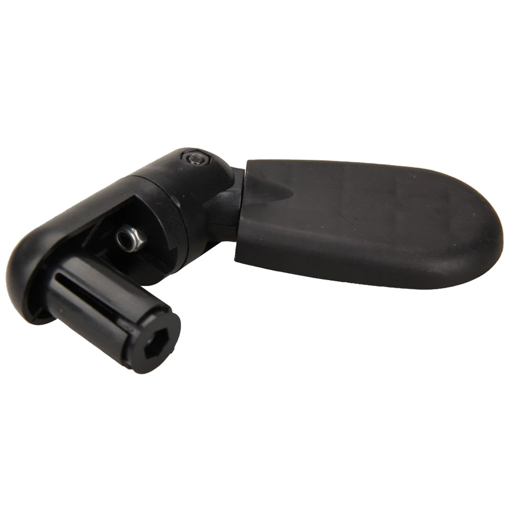 Ajustable extreme de la barra trasera del espejo cristal para bicicleta manillar negro | Лампы и освещение