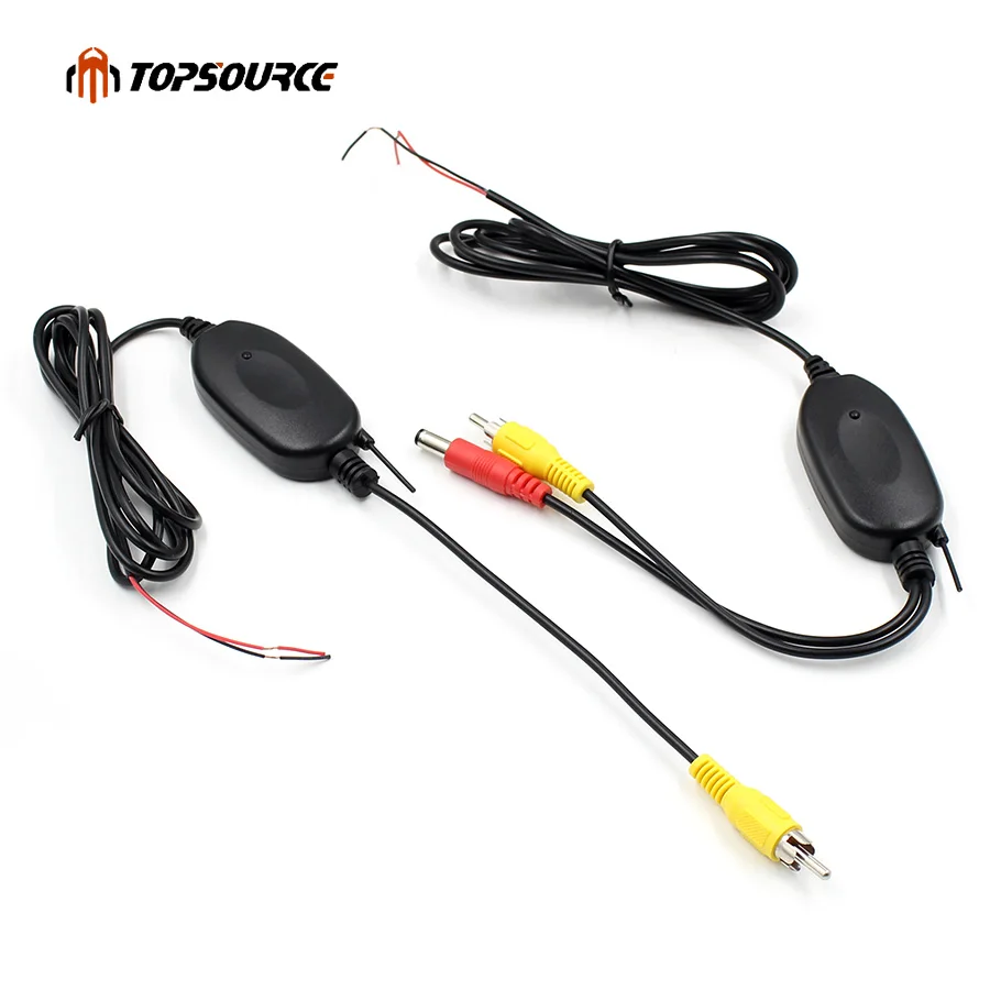 TOPSOURCE Беспроводной 2 4 ГГц RCA видео передатчик приемник комплект для автомобиля DVD