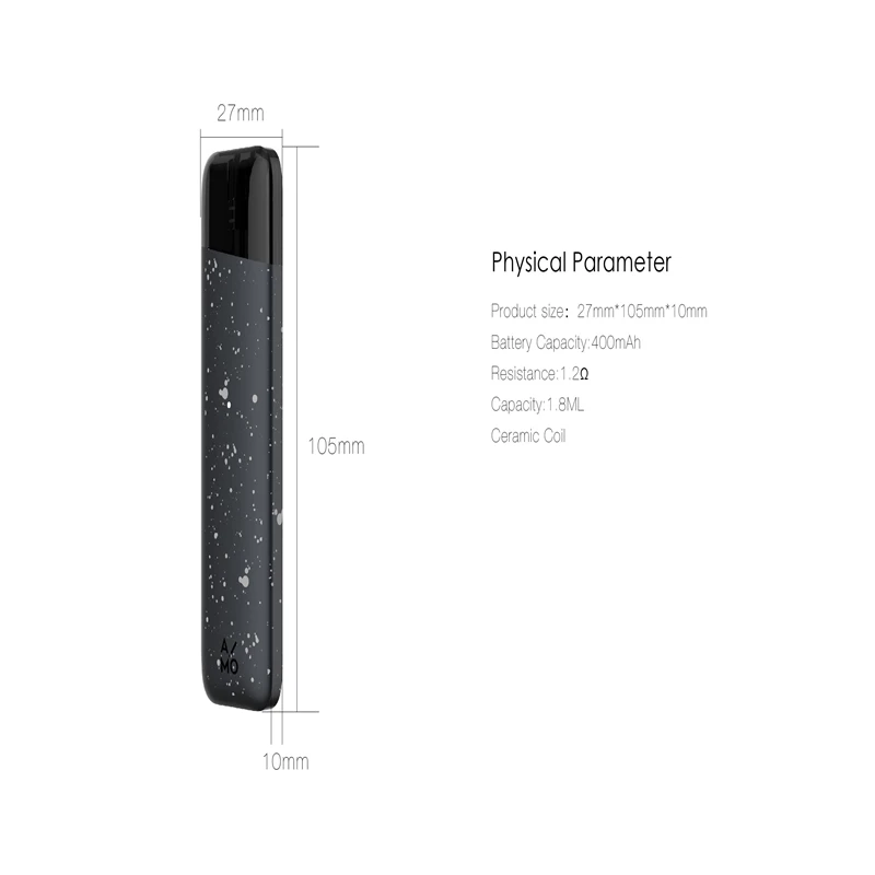 Электронная сигарета OVNS Aimo Mount Pod Vape Kit 400 мАч батарея 1 8 мл Емкость Ом Керамические