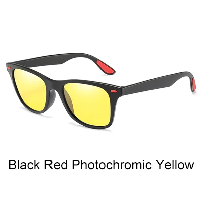 Black Red Ralferty, поляризованные фотохромные солнцезащитные очки для мужчин и женщин, желто-коричневые очки ночного видения, мужские солнцезащитные очки Хамелеон для вождения, K1052 - Цвет линз: Black Red