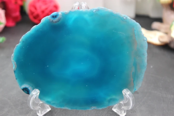 Подвески из натурального агата 1 шт. сапфир кварцевый и камня нестандартный синий