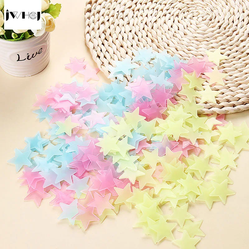 100 шт./лот креативная светящаяся звезда настенная наклейка сделай сам домашний декор для детских комнат