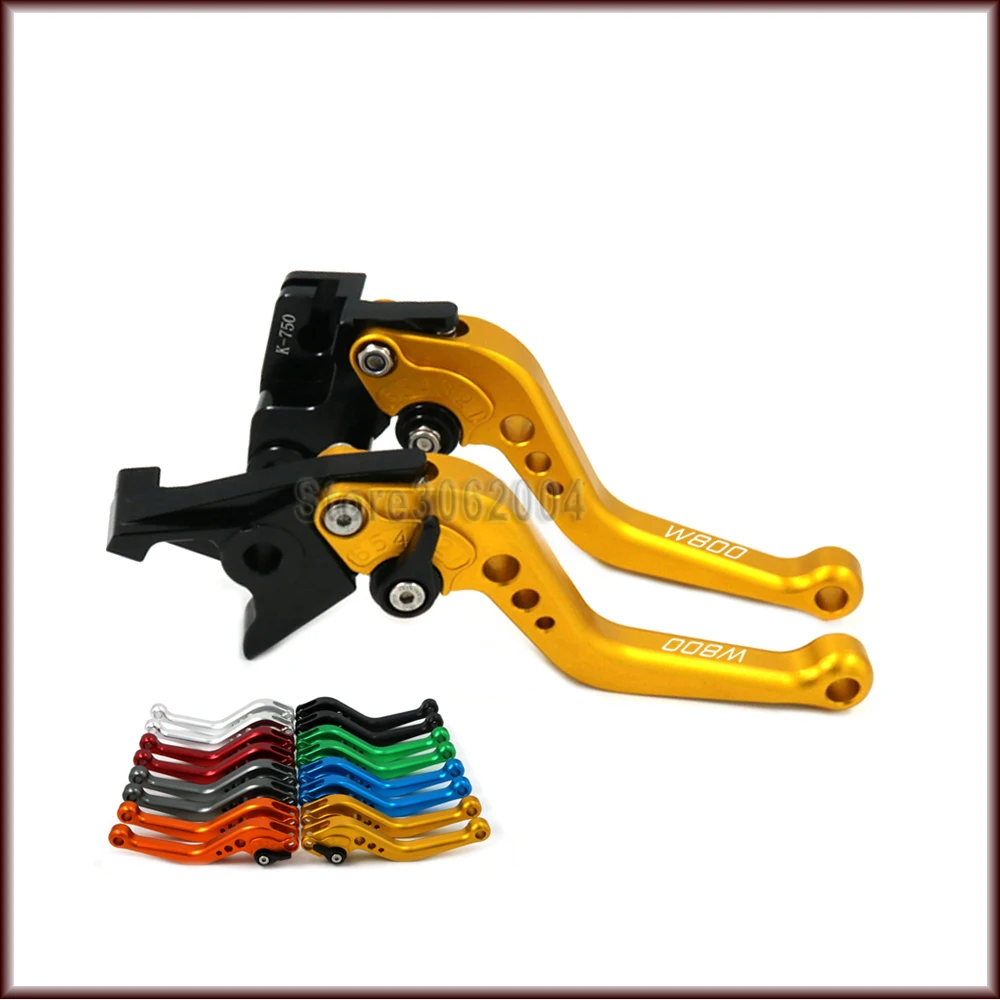 For KAWASAKI W800 / SE W800SE 2012-2014 2013 Aluminum Motorcycle Accessories Adjustable Short Long Brake Clutch Levers CNC | Автомобили и