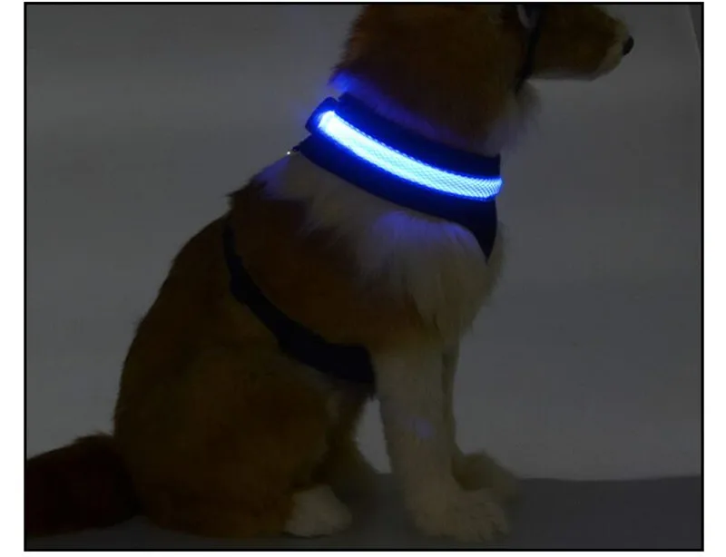 C04 светодиод для домашних собак светильник ошейник и нагрудный ремень два в одном