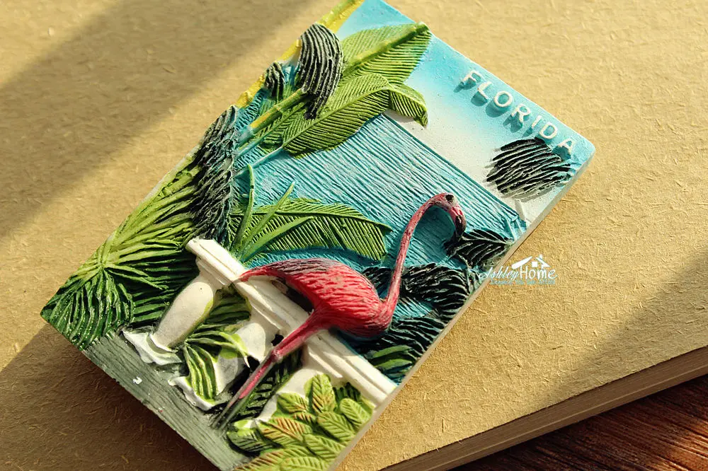 США Флорида Фламинго туристические Путешествия Сувенир 3D смолы декоративный