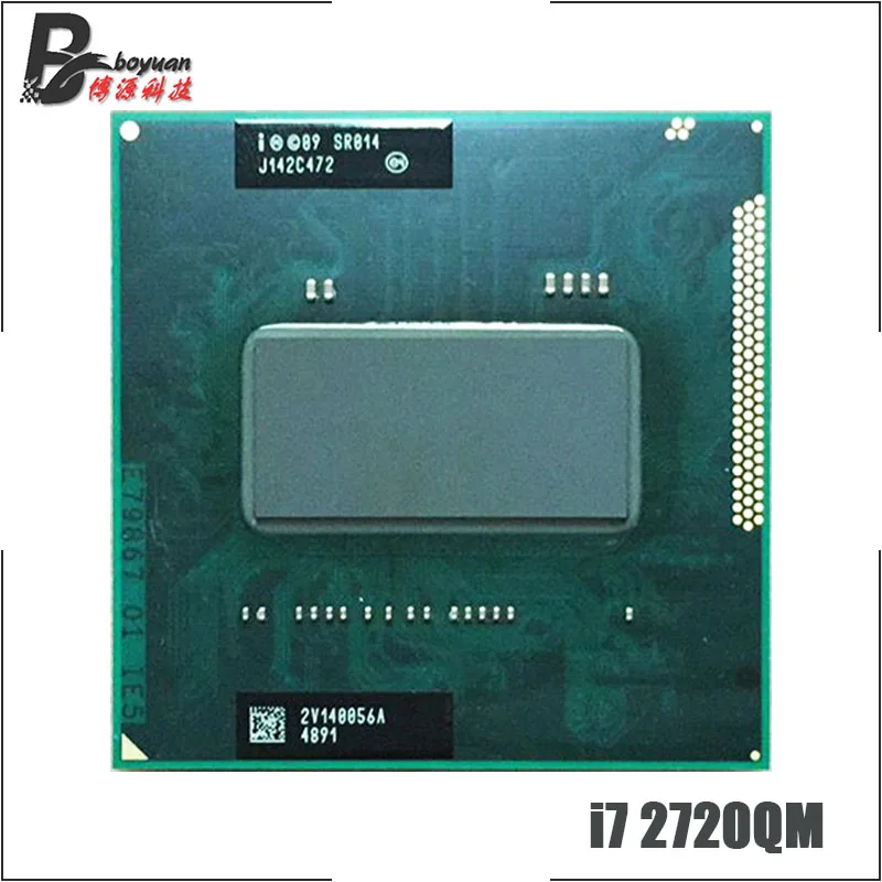 Четырехъядерный процессор Intel Core i7 2720QM SR014 2 ГГц Восьмиядерный 6M 45W Socket G2 / rPGA988B |