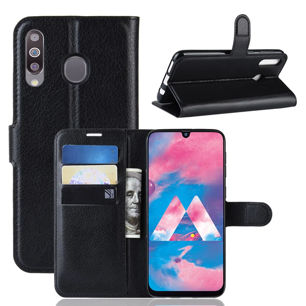 Чехол книжка для Samsung M30 кожаный Вертикальный чехол samsung Galaxy M 30 M305 6 38