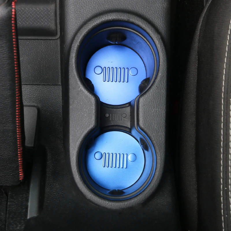 2 дверный автомобильный коврик для чашки Jeep Compass 2017 + украшение стайлинга