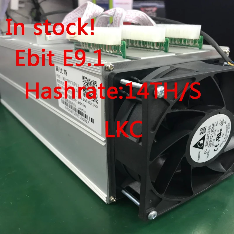 В наличии! Новый Ebit E9.1 14TH/S BTC Asic Mining лучше чем Antminer S9 E9 plus и WhatsMiner M3 без psu для