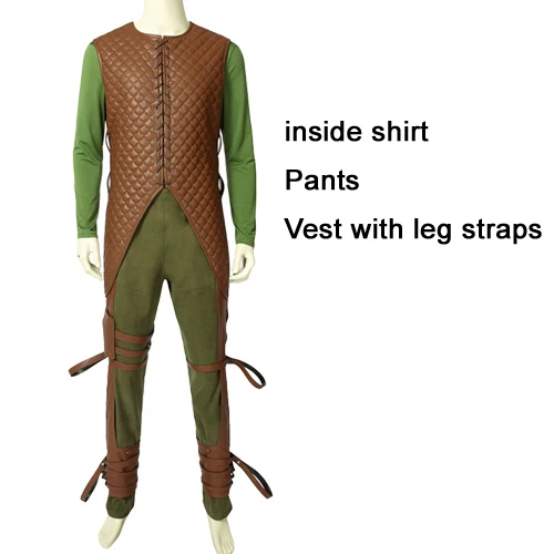 shirt vest pants Как приручить дракона 2 Hiccu Косплей Костюм Униформа Иккинг супер Викинг наряд Хэллоуин Рождество косплей на заказ - Цвет: shirt vest pants