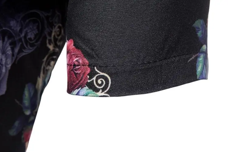 Summer Men's Shirt Short sleeve Floral Hawaiian Mens Clothing New model Shirts Flower Slim Casual | Мужская одежда