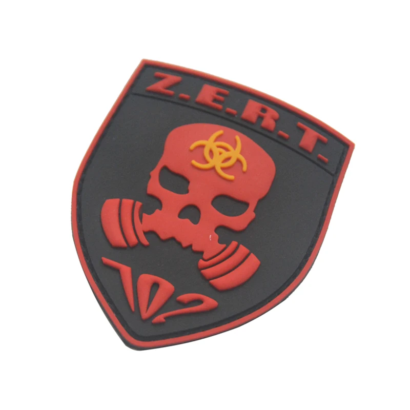 Z. E. R. T. Тактический военный боевой знак США ПВХ резиновый крюк & Петля Одежда патч